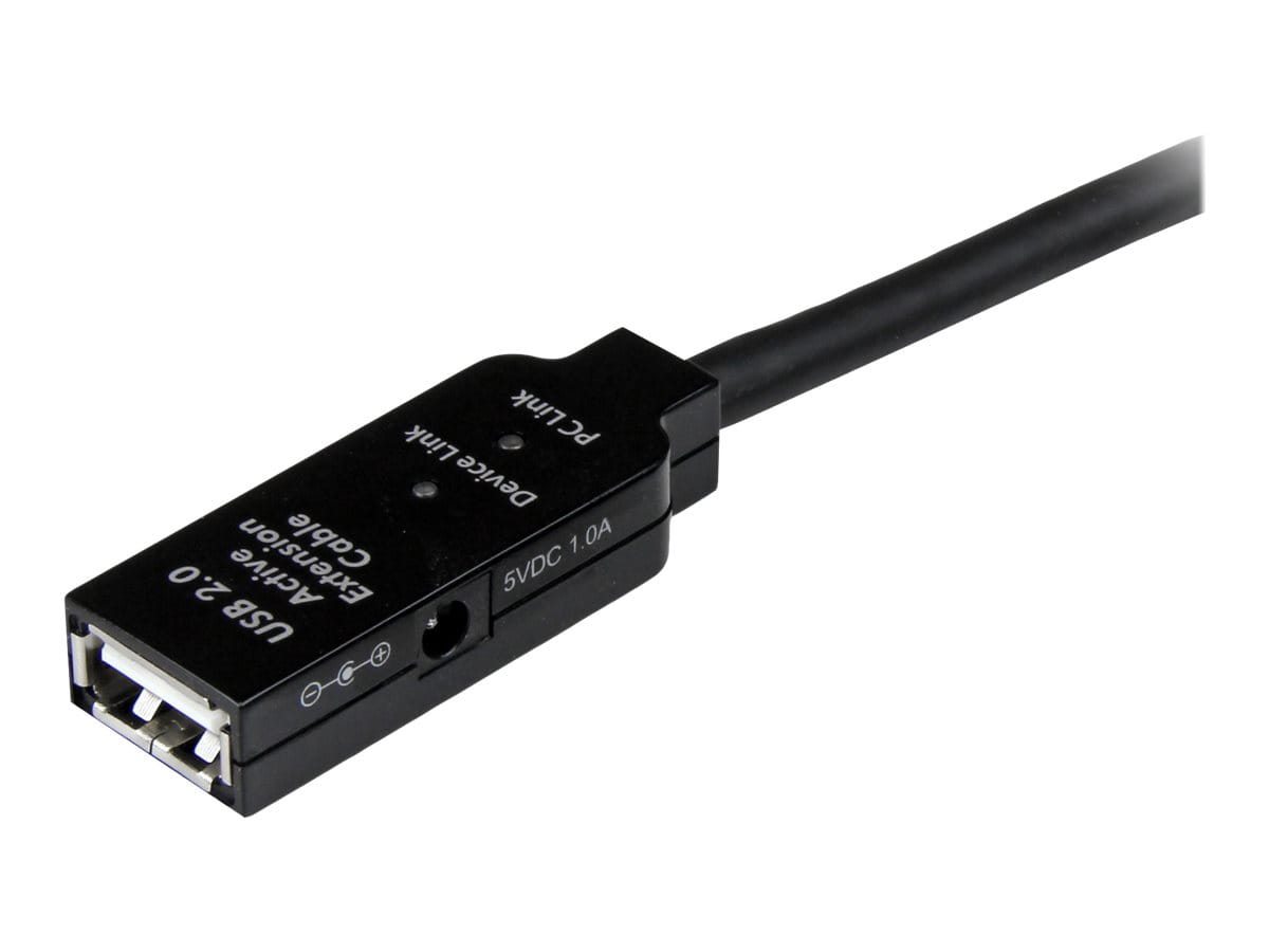 StarTech.com 15m USB 2.0 Repeater Kabel - Aktives USB Verlängerungskabel mit Signalverstärker - 1 x USB Stecker/ 1 x USB Buchse - USB-Verlängerungskabel - USB (W)