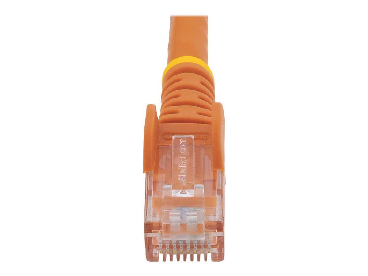 StarTech.com 3m CAT6 Ethernet Cable, 10 Gigabit Snagless RJ45 650MHz 100W PoE Patch Cord, CAT 6 10GbE UTP Network Cable w/Strain Relief, Orange, Wiring is UL Certified/TIA - Category 6 - 24AWG (N6PATC3MOR)