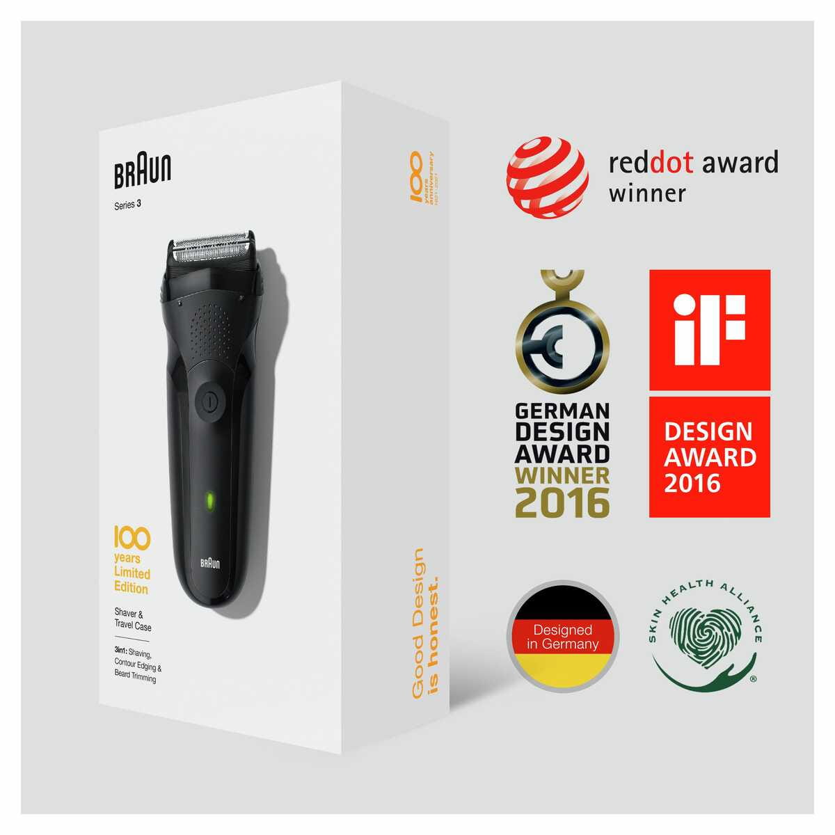 Braun Series 3 Special Max, Folienschaber, Schwarz, Tasten, Akku, Nickel-Metallhydrid (NiMH), Integrierte Batterie