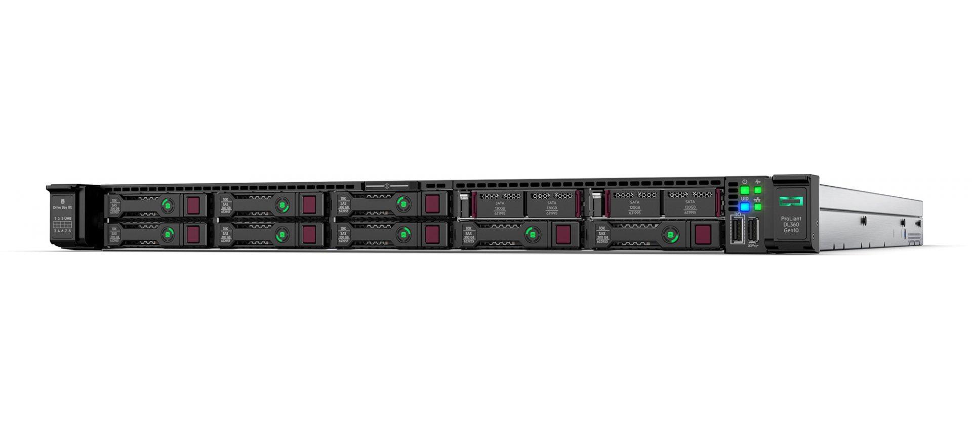 HPE ProLiant DL360 Gen10 Network Choice - 1U - zweiweg - 1 x Xeon Silver 4208 / 2.1 GHz - RAM 16 GB - SAS - Hot-Swap 6.4 cm (2.5")