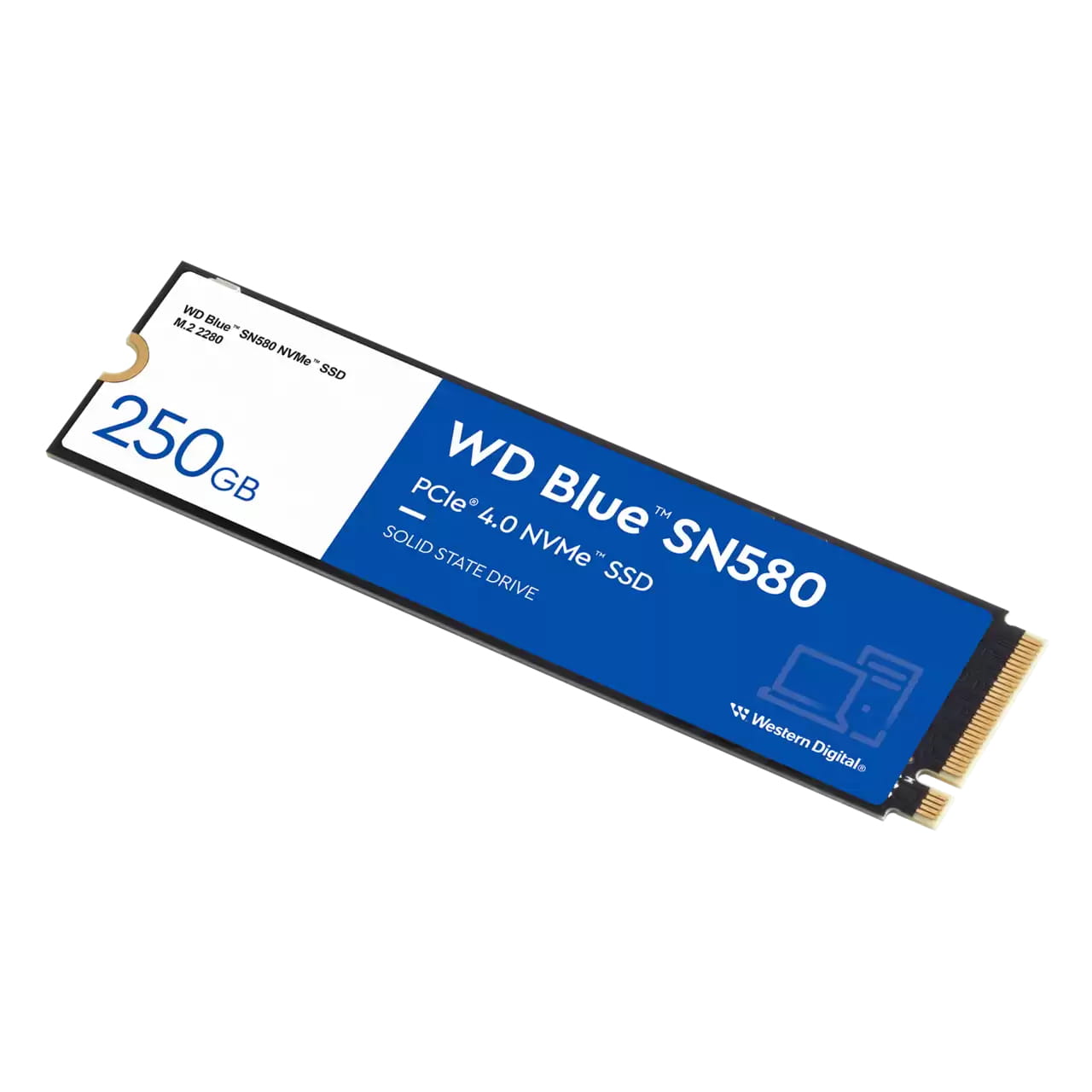 WD Blue SN580 - SSD - 2 TB - intern - M.2 2280 - PCIe 4.0 x4 (NVMe)