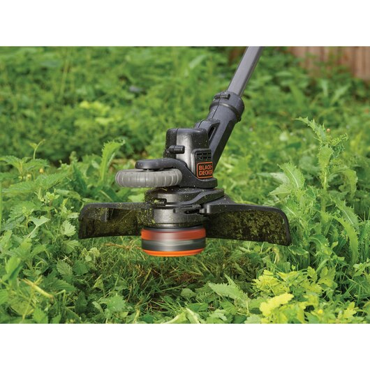 Black & Decker STC1820EPC-QW, Rasentrimmer, Blade, D-Schlaufengriff, Schwarz, Orange, Akku, POWERCOMMAND