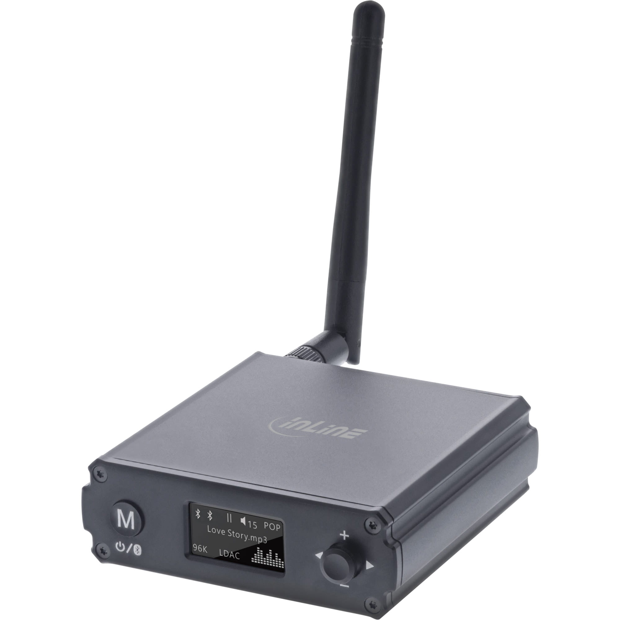 InLine Bluetooth 5.1 HiFi-Receiver & USB DAC - mit LCD