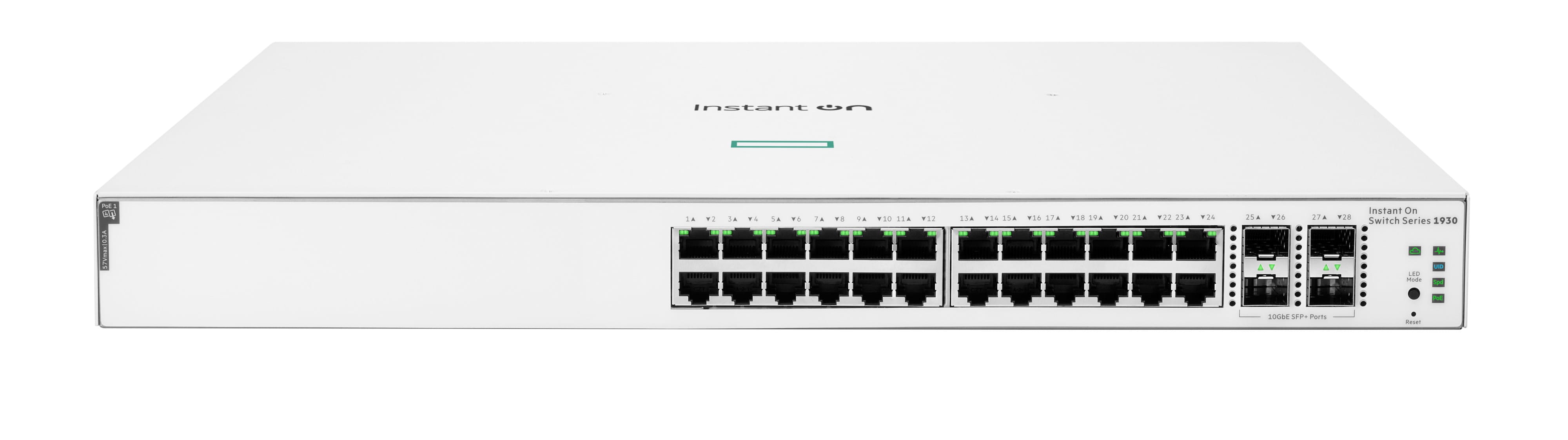 HPE Networking Instant On 1930 24G Class4 PoE 4SFP/SFP+ 195W Switch - Switch - L3 - managed - 24 x 10/100/1000 (PoE)