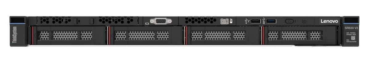 Lenovo ThinkSystem SR630 V3 7D73 - Server - Rack-Montage - 1U - zweiweg - 1 x Xeon Gold 6526Y / 2.8 GHz - RAM 32 GB - SAS - Hot-Swap 8.9 cm (3.5")