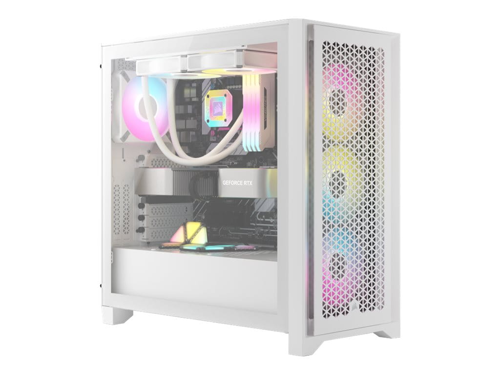 Corsair iCUE 4000D RGB Airflow - Mid tower - E-ATX - Seitenteil mit Fenster (gehärtetes Glas)