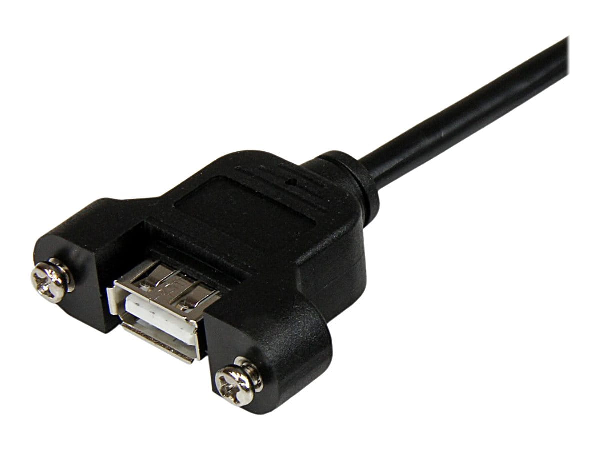 StarTech.com 90cm USB A Blendenmontage Kabel Bu/St - USB Verlängerungskabel - Einbaubuchsen Kabel Verlängerung - USB-Verlängerungskabel - USB (W)