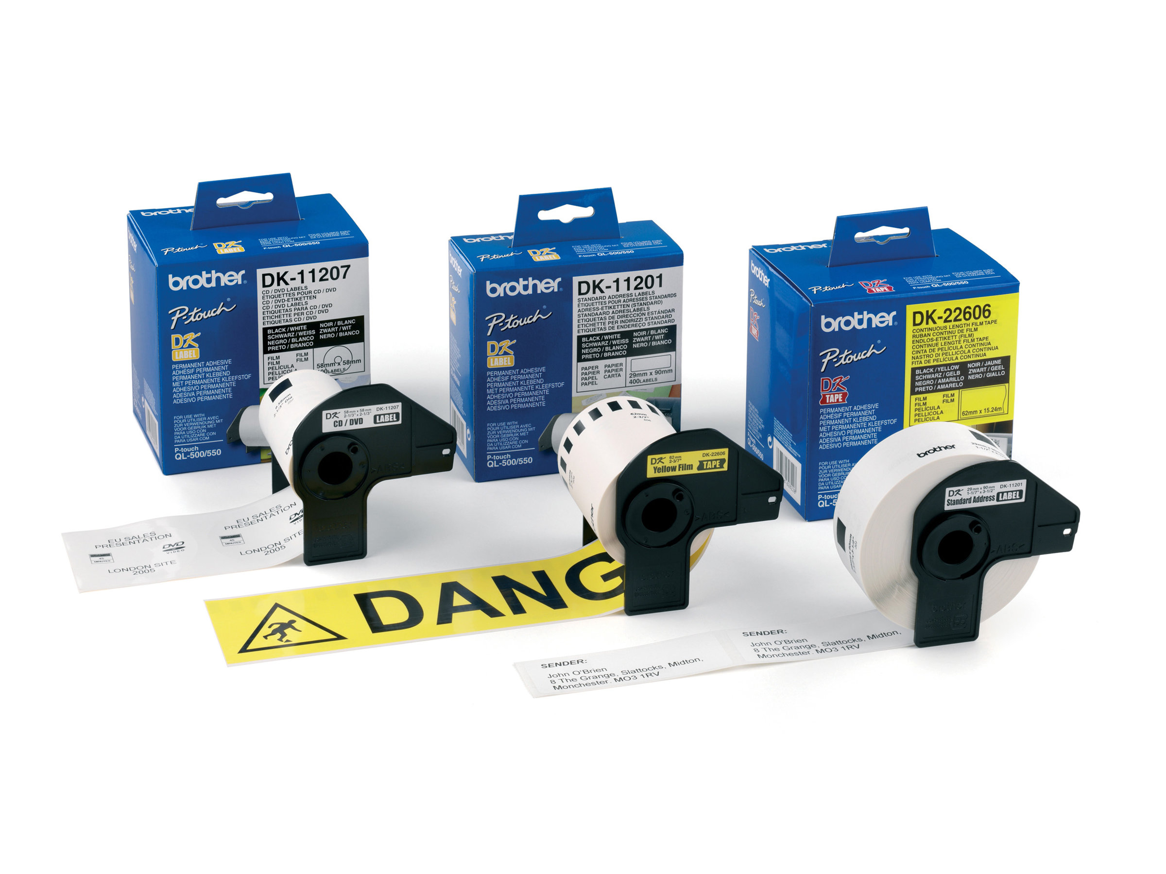 Brother DK-22606 - Gelb - Rolle (6,2 cm x 15,2