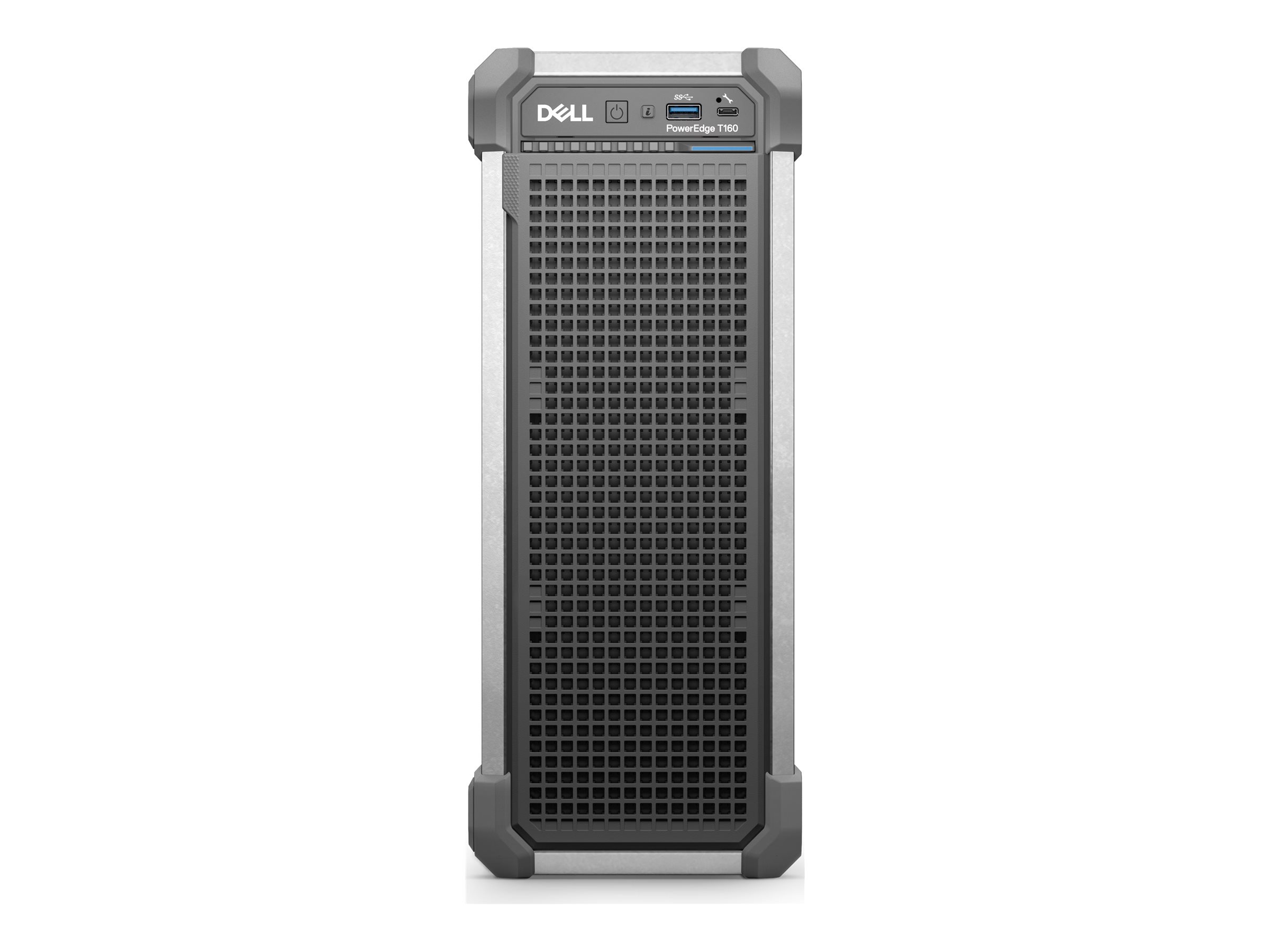 Dell PowerEdge T160 - Server - Compact Tower - 1-Weg - 1 x Xeon 6315P / 2.8 GHz - RAM 16 GB - HDD 2 TB - G200eW - 1GbE - kein Betriebssystem - Schwarz - BTP - Dell Smart Selection, Dell Smart Value - mit 3 Jahre Basis Vor-Ort (DE - 1 Ja