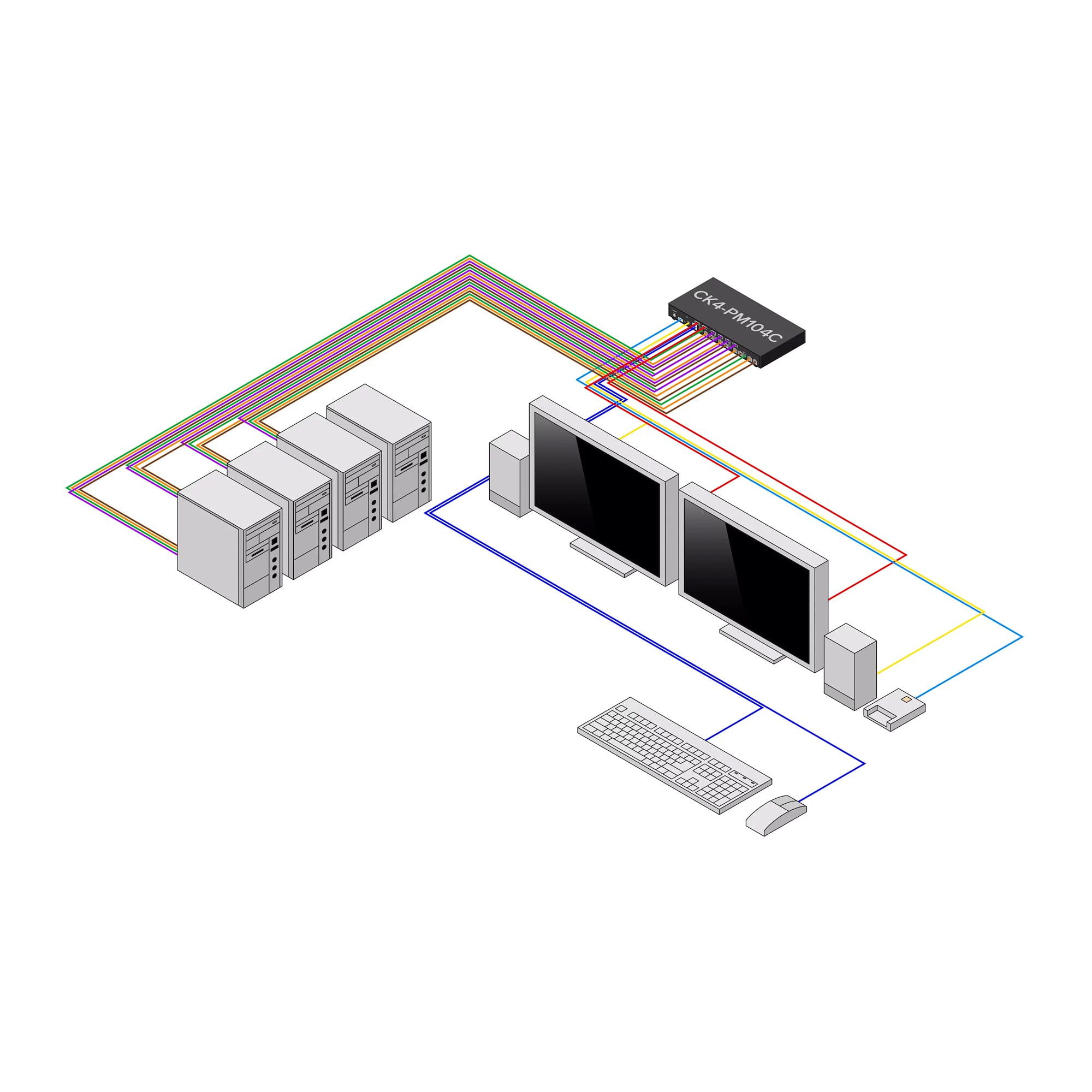 StarTech.com KVM-/Audio-/USB-Switch - 4 x KVM/Audio/USB