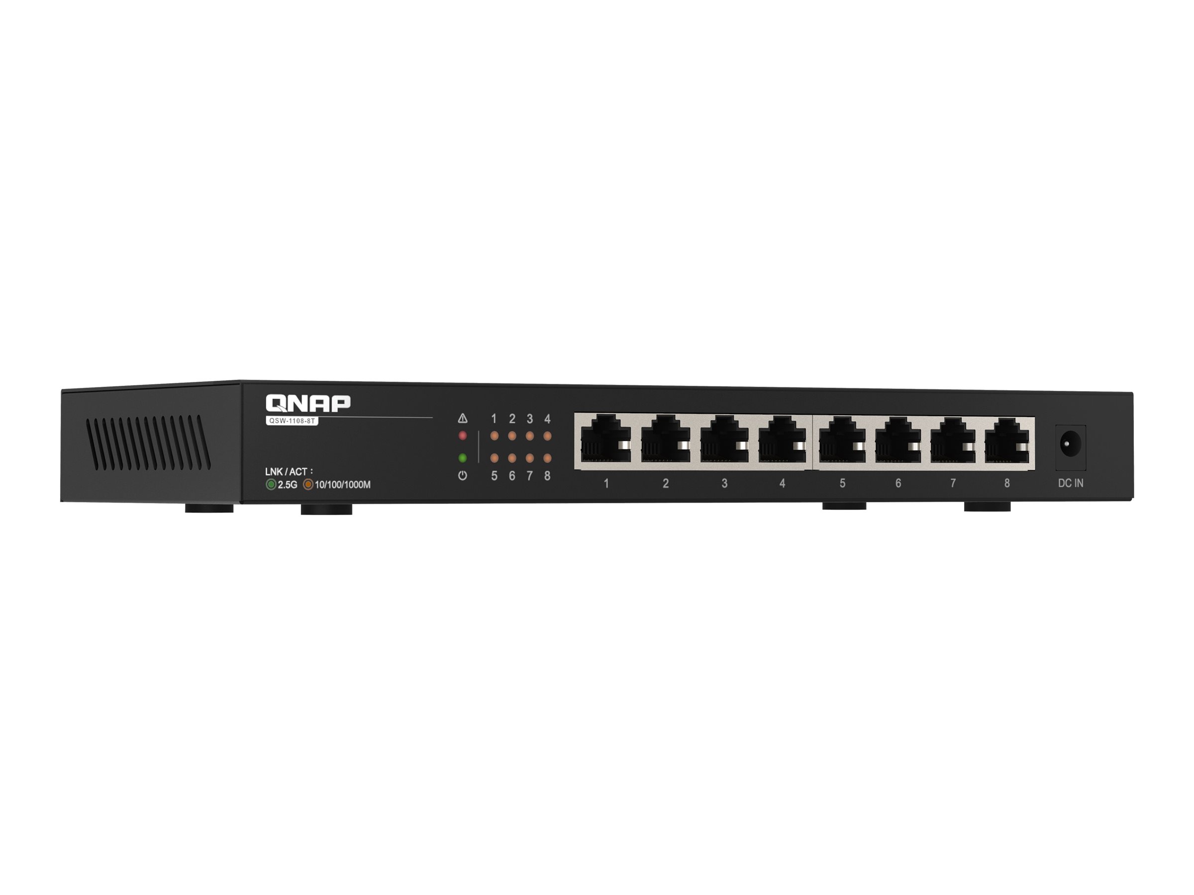 QNAP QSW-1108-8T - Switch - unmanaged - 8 x 10/100/1000/2.5G