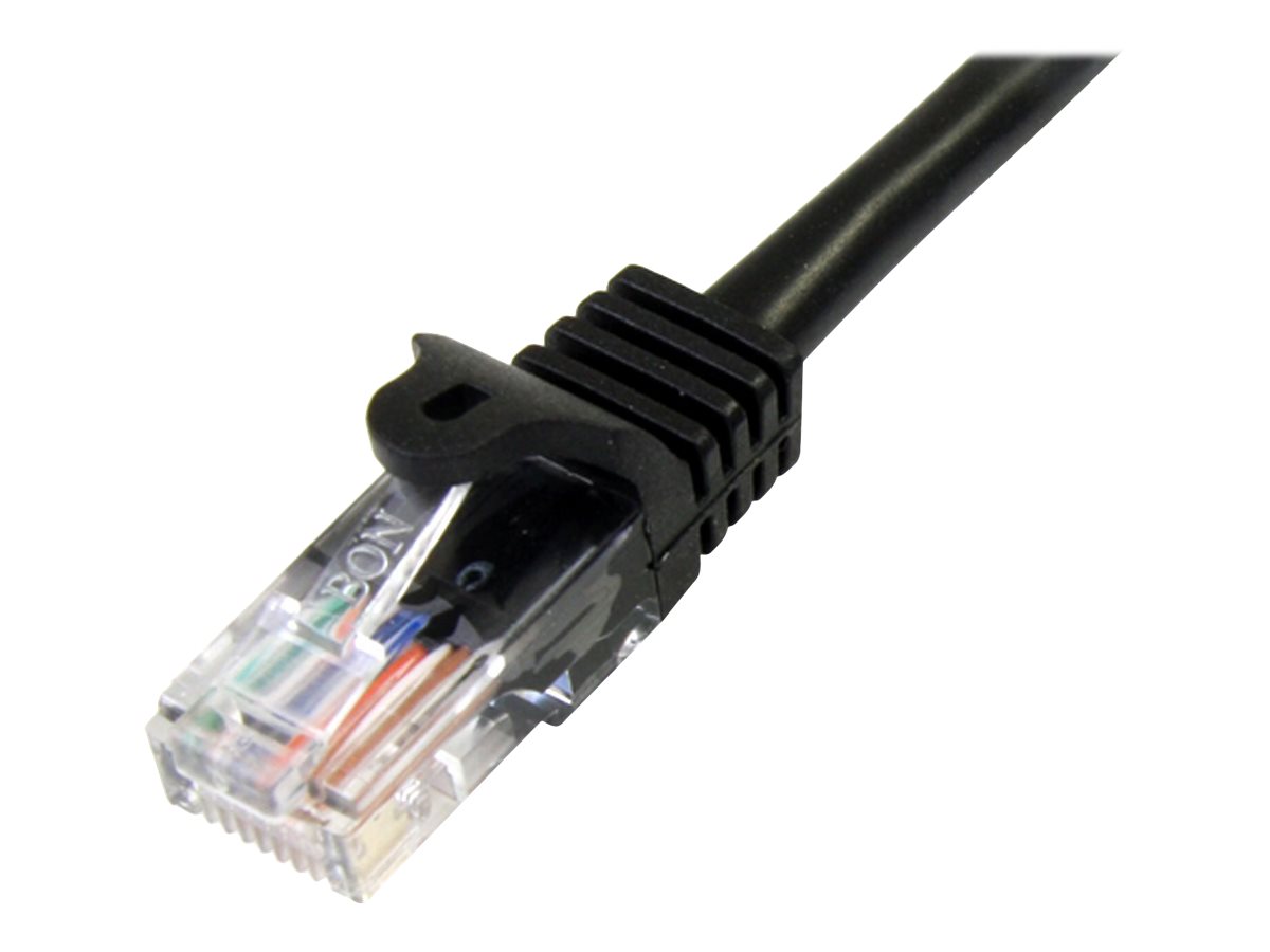 StarTech.com 2m Cat5e RJ45 UTP Netzwerkkabel Snagless - Cat 5e Patchkabel - Schwarz - Stecker / Stecker - Patch-Kabel - RJ-45 (M)