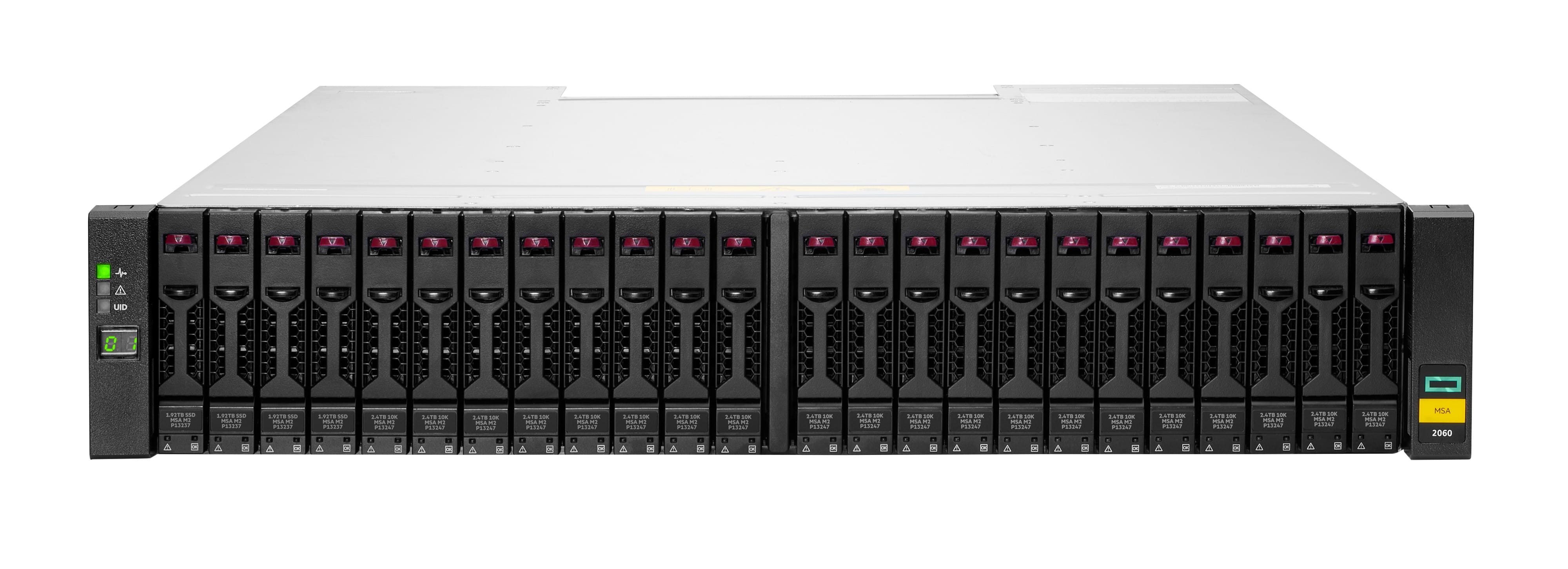 HPE Modular Smart Array 2060 10GbE iSCSI SFF Storage - 6th Generation - Festplatten-Array - 86.4 TB - 24 Schächte (SAS-3)