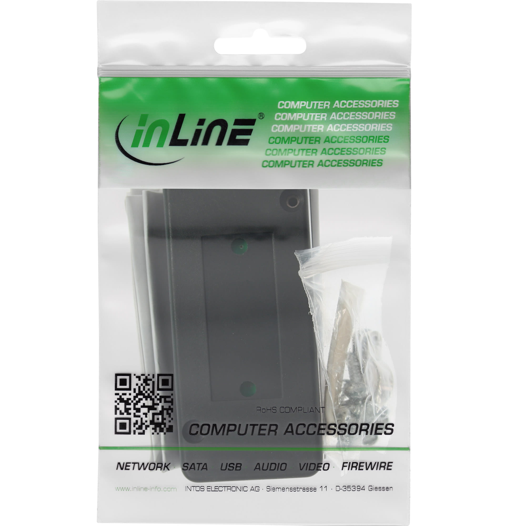 InLine Verbindungsmodul Cat.6A - mit LSA-Technik - geschirmt bis 600MHz