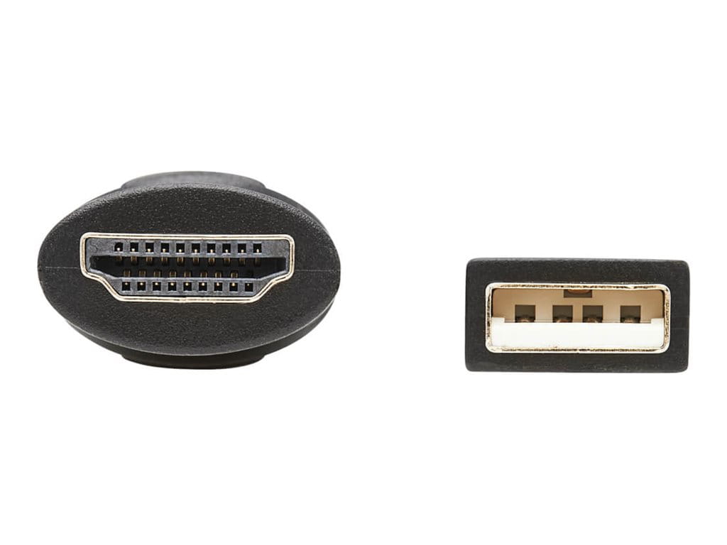 Tripp Eaton Tripp Lite Series Multiport Presentation Adapter, 4K 60Hz w HDR, 4x1, HDMI/DisplayPort/USB-C/VGA to HDMI, HDCP2.2, PD Charge, 8ft - Videoadapter - TAA-konform - HD-15 (VGA)