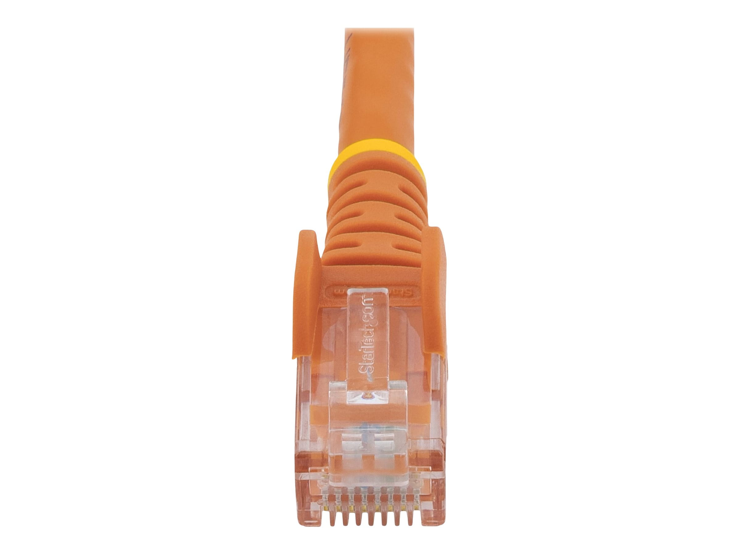 StarTech.com Startech 50cm CAT6 Ethernet Cable, 10 Gigabit Snagless RJ45 650MHz 100W PoE Patch Cord, CAT 6 10GbE UTP Network Cable w/Strain Relief, Orange, Wiring is UL Certified/TIA - Category 6 - 24AWG (N6PATC50CMOR)