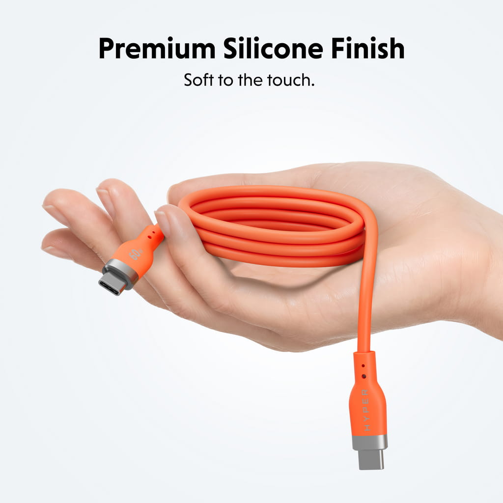 Targus HyperJuice Flex, 1,5 m, USB C, USB C, USB 2.0, 0,48 Gbit/s, Orange