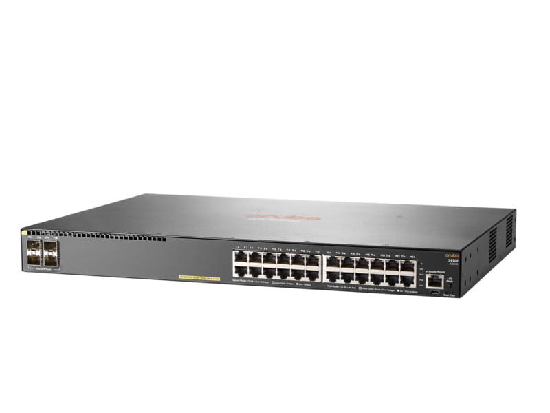 HPE Aruba Networking 2930F 24G PoE+ 4SFP - Switch - L3 - managed - 24 x 10/100/1000 (PoE+)