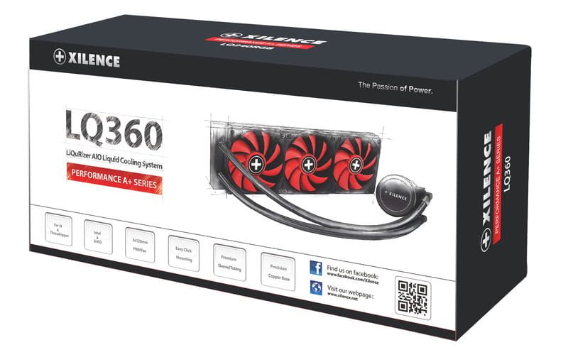 Xilence Performance A+ Series LiQuRizer LQ360 - Prozessor-Flüssigkeitskühlsystem - (für: LGA1156, AM2, AM2+, LGA1366, AM3, LGA1155, AM3+, LGA2011, FM1, FM2, LGA1150, FM2+, LGA1151, AM4, LGA2066, TR4, LGA1200)