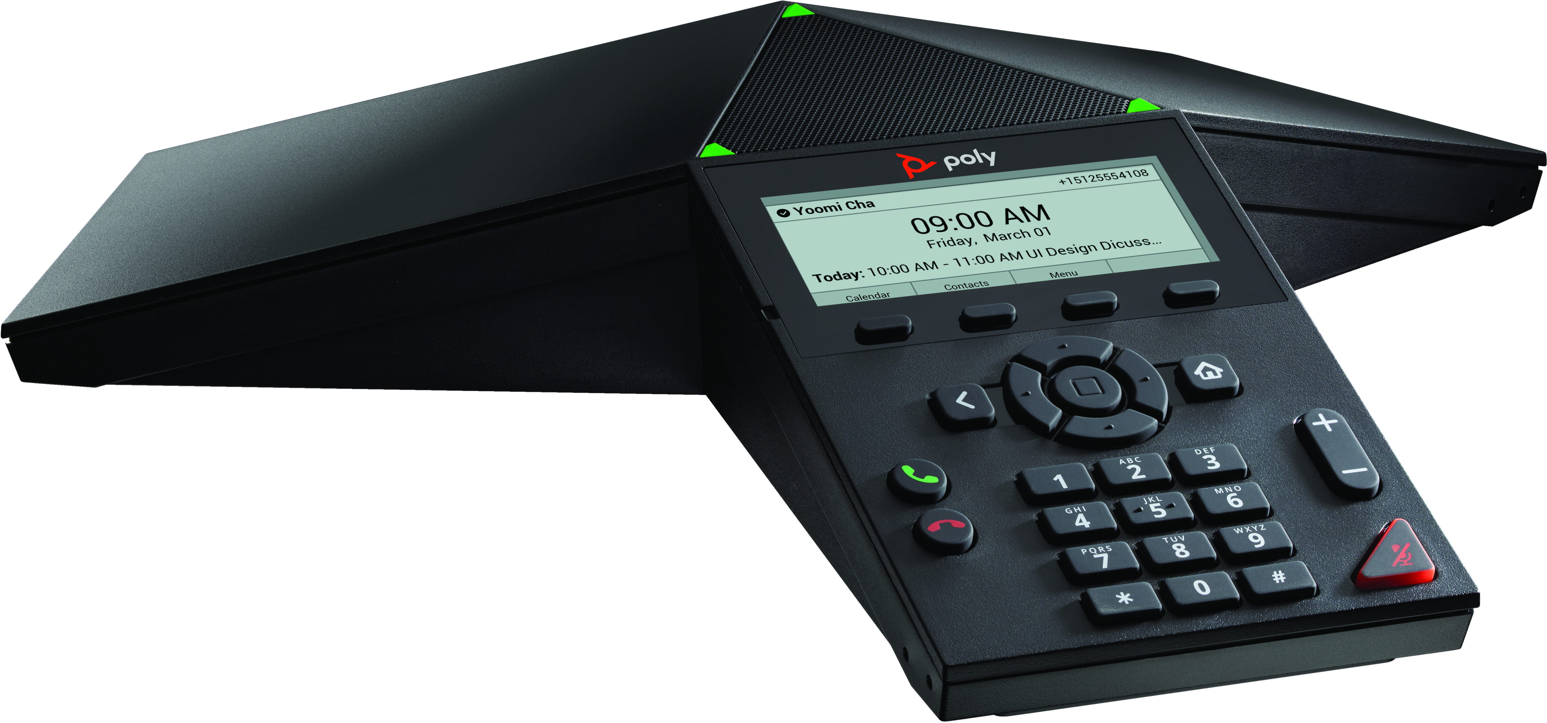 Poly Trio 8300 NR - VoIP-Konferenztelefon - mit Bluetooth-Schnittstelle mit Rufnummernanzeige/Anklopffunktion - IEEE 802.11a/b/g/n (Wi-Fi)