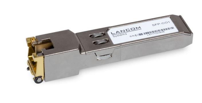 Lancom SFP-CO1 - SFP (Mini-GBIC)-Transceiver-Modul - 1GbE - 1000Base-T - RJ-45 (Packung mit 10)