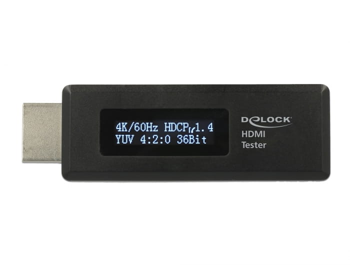 Delock 63327, HDMI-A 19 pin, USB Type Micro-B, Schwarz