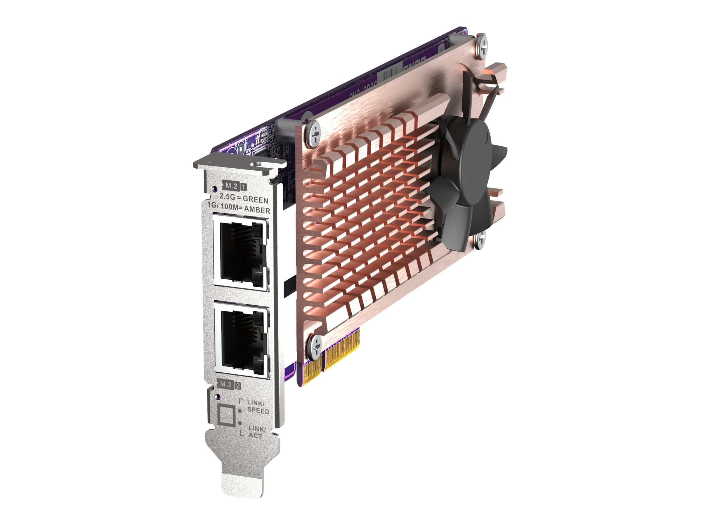 QNAP QM2-2P2G2T - Speicher-Controller - M.2 - M.2 NVMe Card / PCIe 3.0 (NVMe)