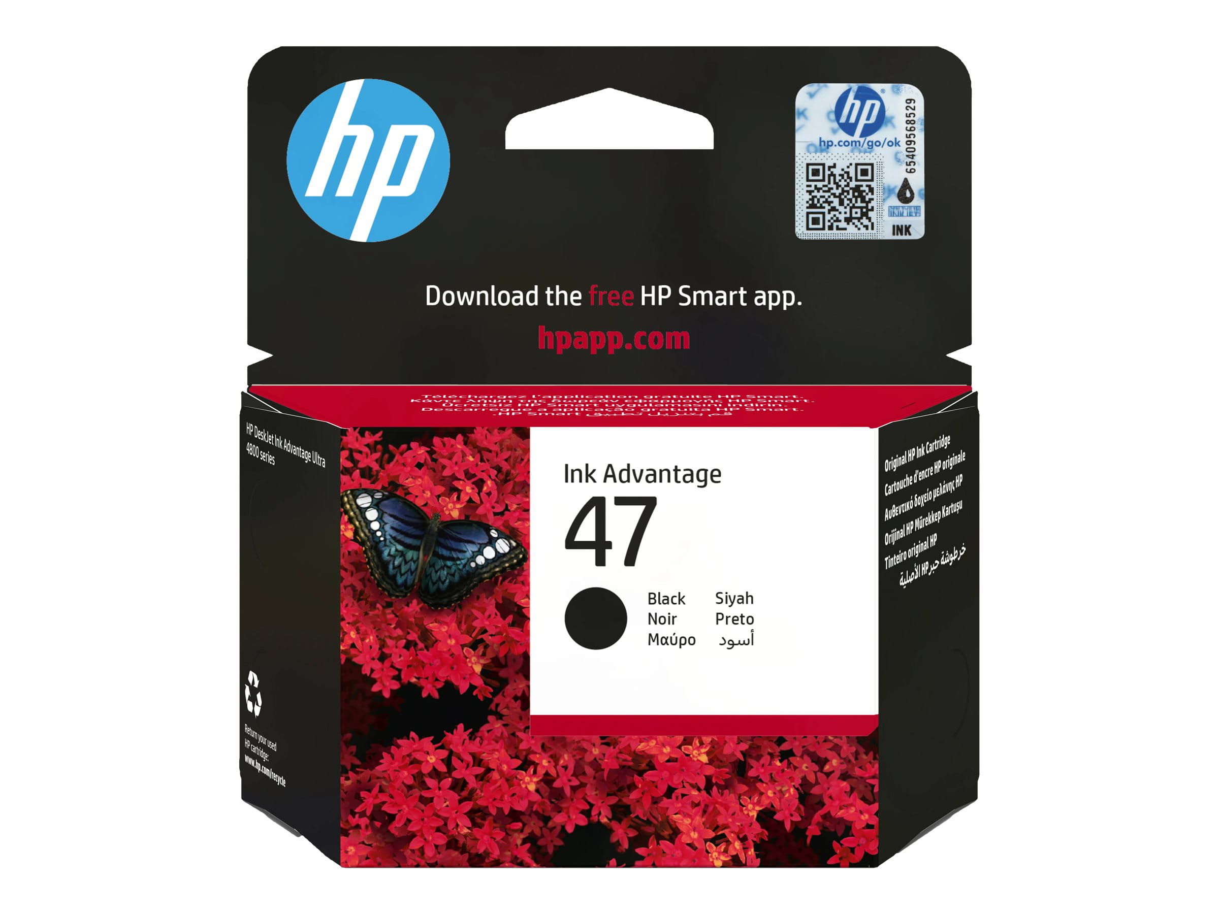 HP 47 - 26 ml - Schwarz - original - Ink Advantage