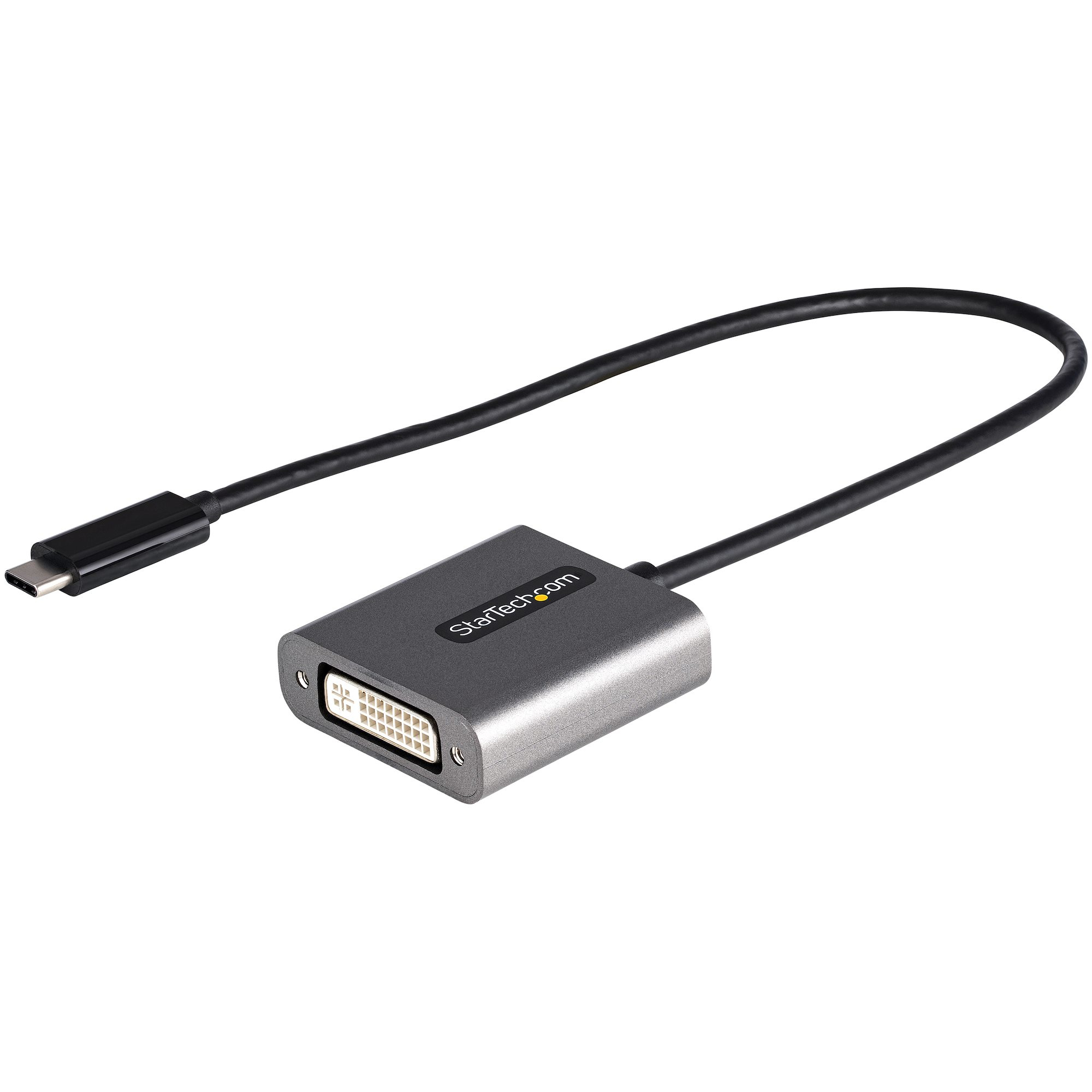 StarTech.com USB-C auf DVI Adapter - 1920x1200p - USB-C zu DVI-D - USB-C Dongle - USB Typ C auf DVI Monitoradapter - Videokonverter - Thunderbolt 3 kompatibel - 30cm Kabel (CDP2DVIEC)