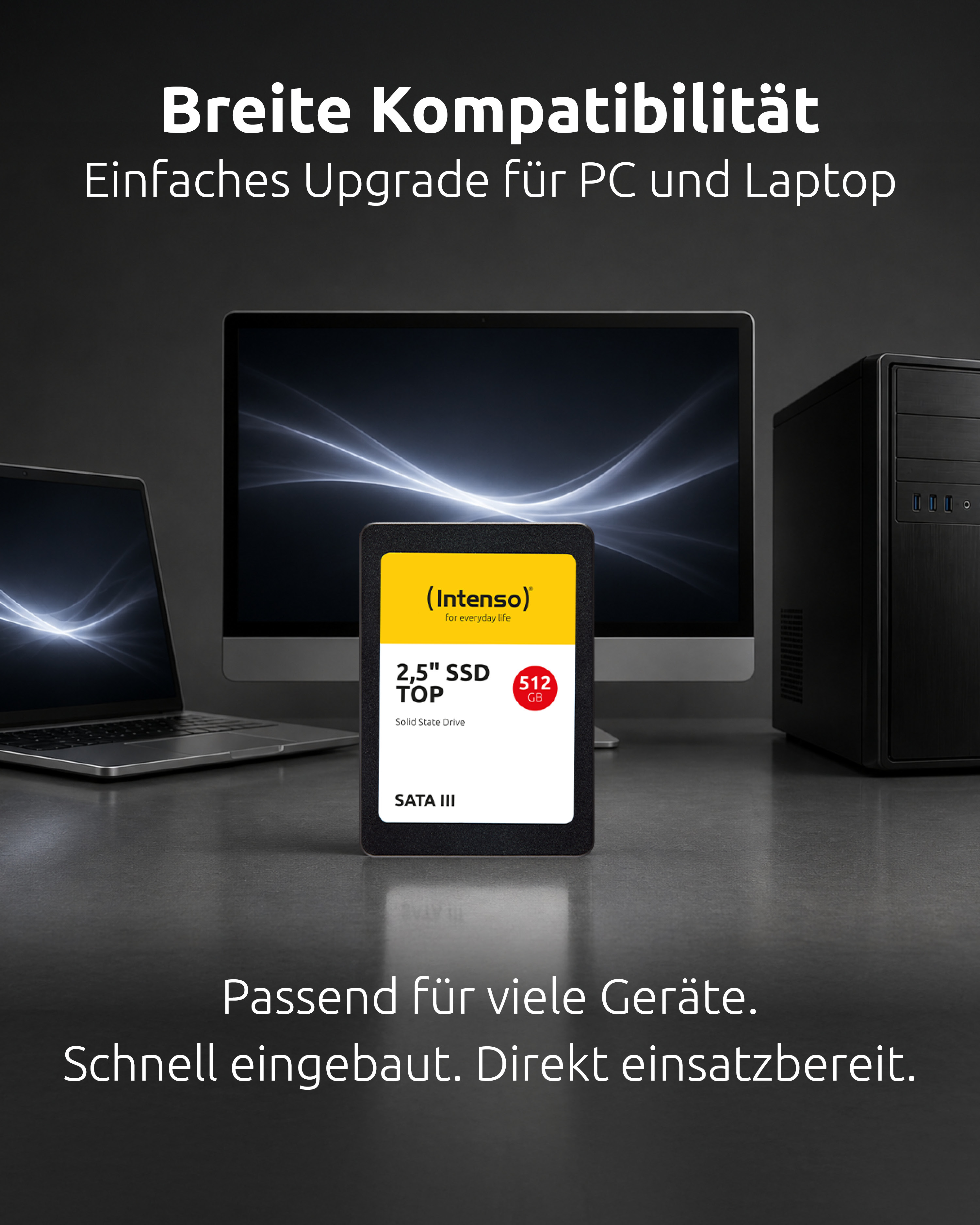 Intenso Top Performance - SSD - 512 GB - intern - 2.5" (6.4 cm)