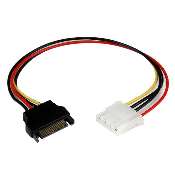 StarTech.com 30cm SATA auf Molex LP4 Stromadapter - Bu/St - Serial ATA zu 4pin Stromkabel Adapter - Netzteil - interne Stromversorgung, 4-polig (W)