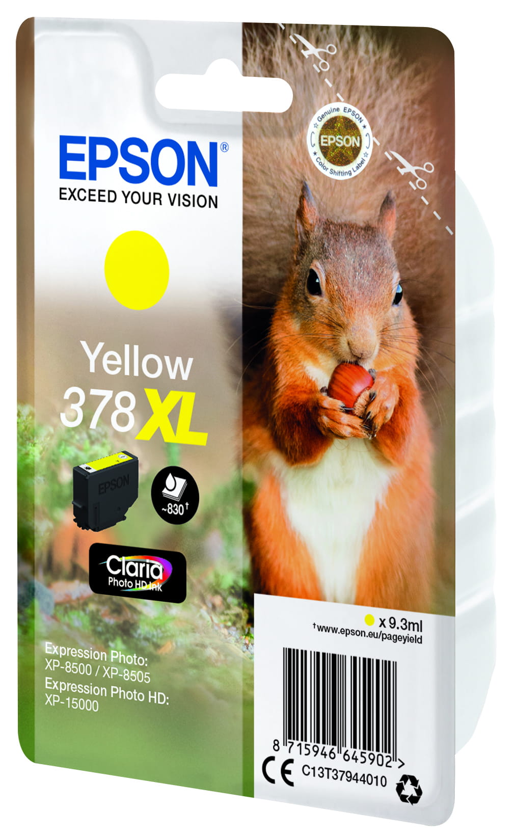 Epson 378XL - 9.3 ml - XL - Gelb - Original - Blisterverpackung