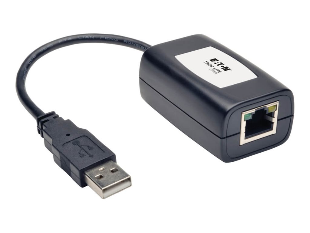 Tripp Eaton Tripp Lite Series 1-Port USB over Cat5/Cat6 Extender Kit - Plug and Play, International Plug Adapters, 164 ft. (50 m)