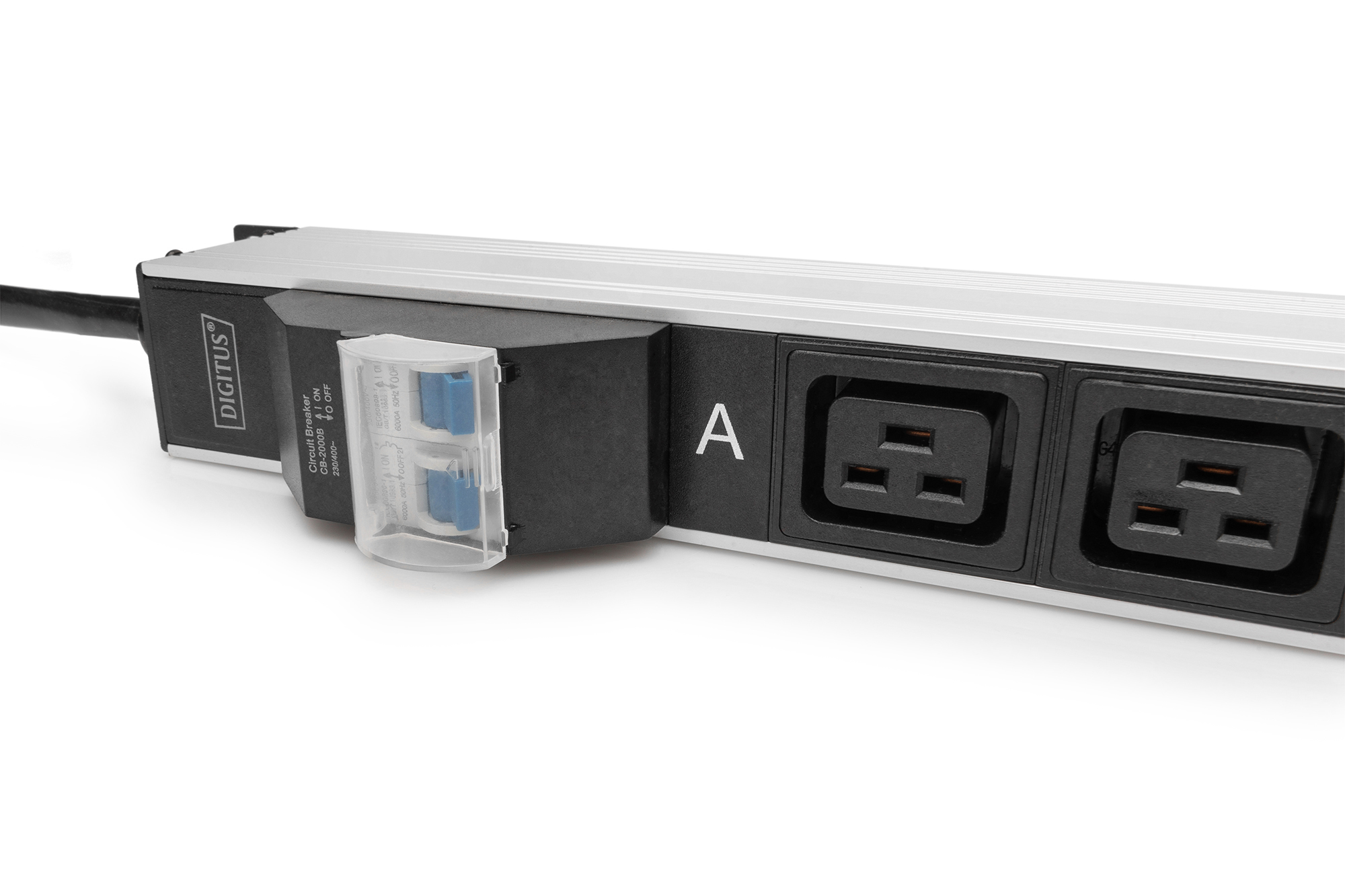 DIGITUS Basis IT PDU, 1-phasig 32A, 24 x C13, 4 x C19, 3 m Zuleitung, IEC 60309 32 A Stecker