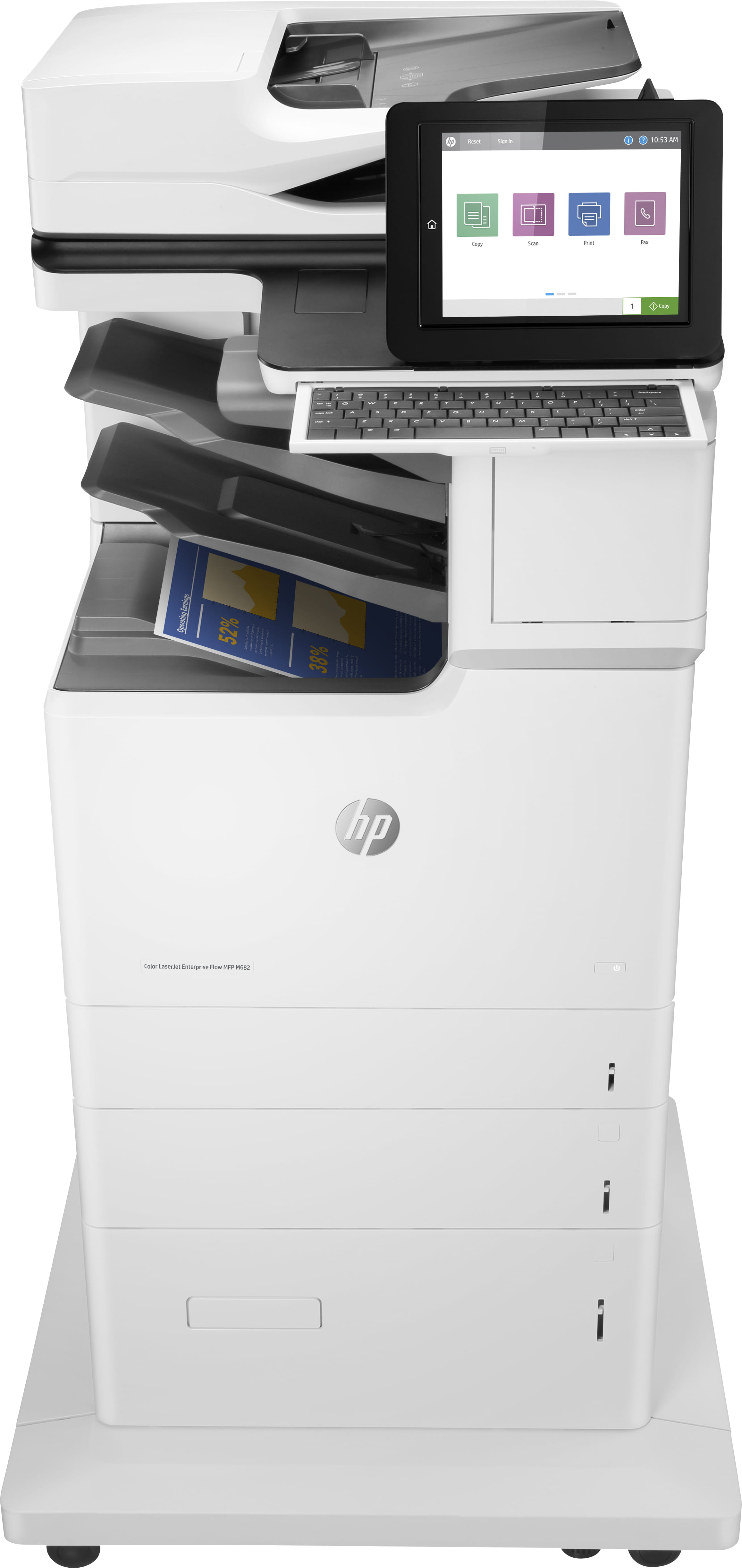 HP LaserJet Enterprise Flow MFP M682z - Multifunktionsdrucker - Farbe - Laser - 215.9 x 863.6 mm (Original)