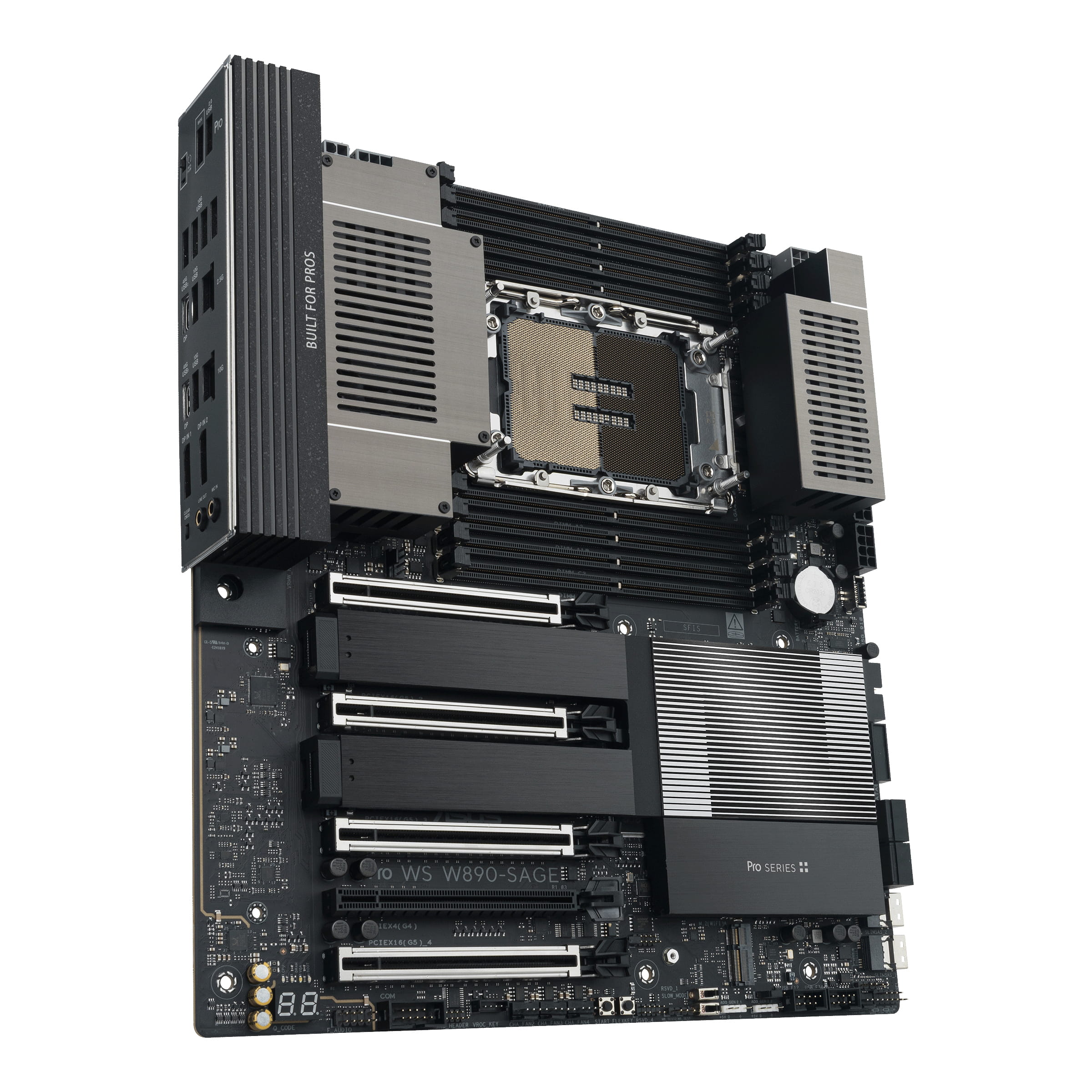 ASUS Pro WS W890-SAGE - Motherboard - SSI CEB - LGA4710-2 Socket - W890 Chipsatz - USB4, USB 3.2 Gen 2, USB-C 3.2 Gen 2x2, USB 3.2 Gen 1 - 2.5 Gigabit LAN, 10 Gigabit LAN - Onboard-Grafik (CPU erforderlich)