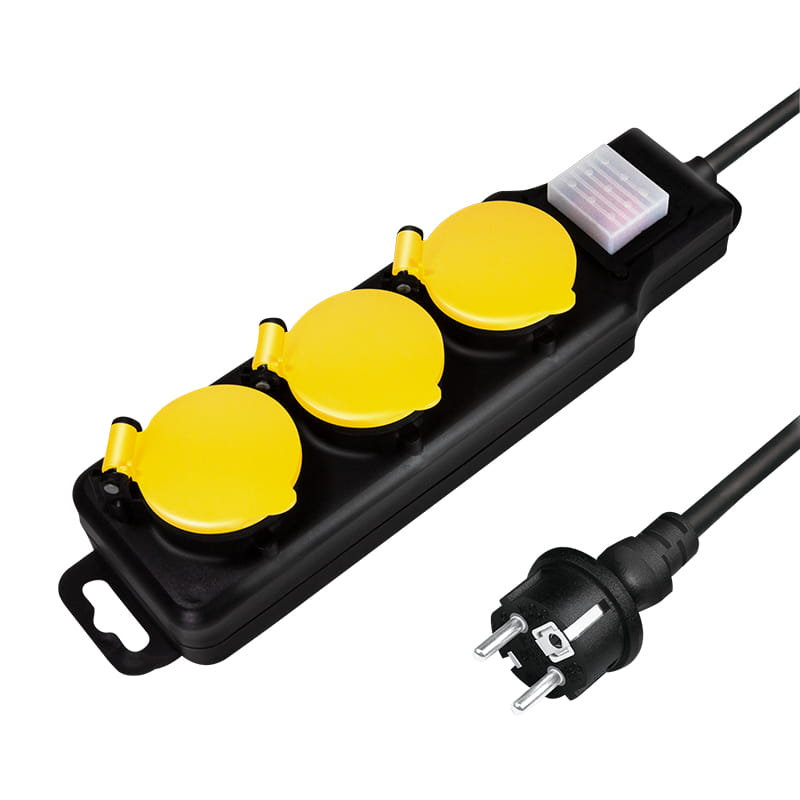 LogiLink Steckdosenleiste - Wechselstrom 250 V - 3680 Watt - Ausgangsanschlüsse: 3 (3 x Stecker CEE 7/3)