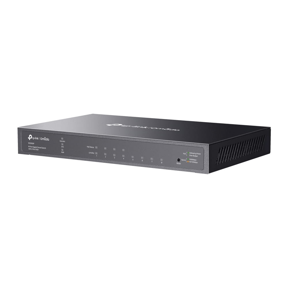 TP-LINK Omada TL-SG2008P V3 - Switch - Smart - 4 x 10/100/1000 + 4 x 10/100/1000 (PoE+)