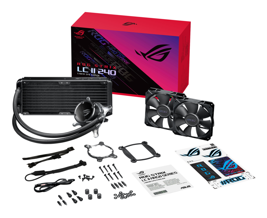 ASUS ROG STRIX LC II 240 - Prozessor-Flüssigkeitskühlsystem - Kühlergröße: 240 mm - (für: AM4, TR4, LGA1200, LGA1700, AM5, LGA115x Socket)