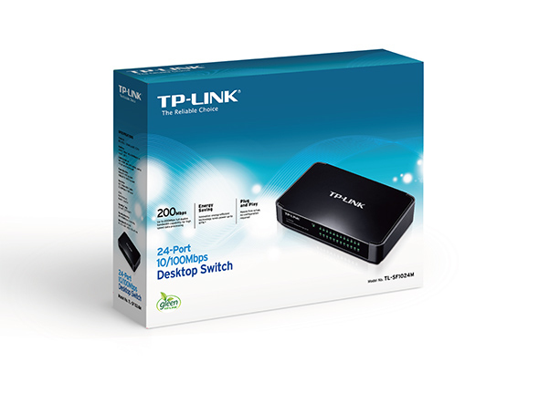 TP-LINK TL-SF1024M - Switch - 24 x 10/100 - Desktop