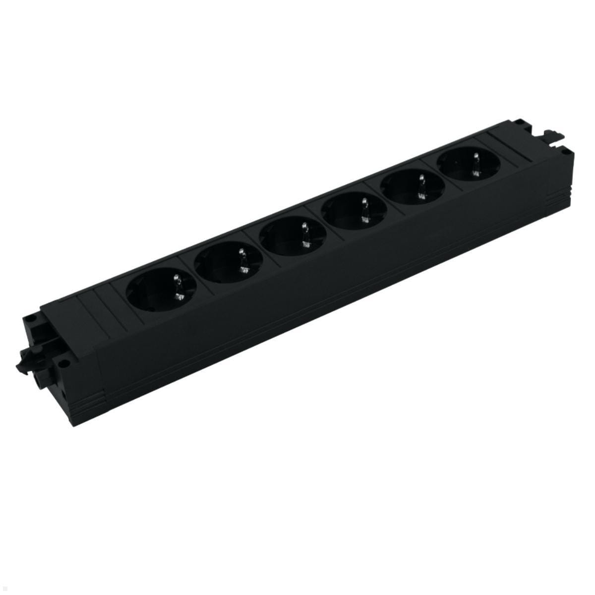 Bachmann STEP BASE - Steckdosenleiste - Wechselstrom 250 V - 3680 watt - Eingabe, Eingang GST18i3 - Ausgangsanschlüsse: 6 (power CEE 7/3)