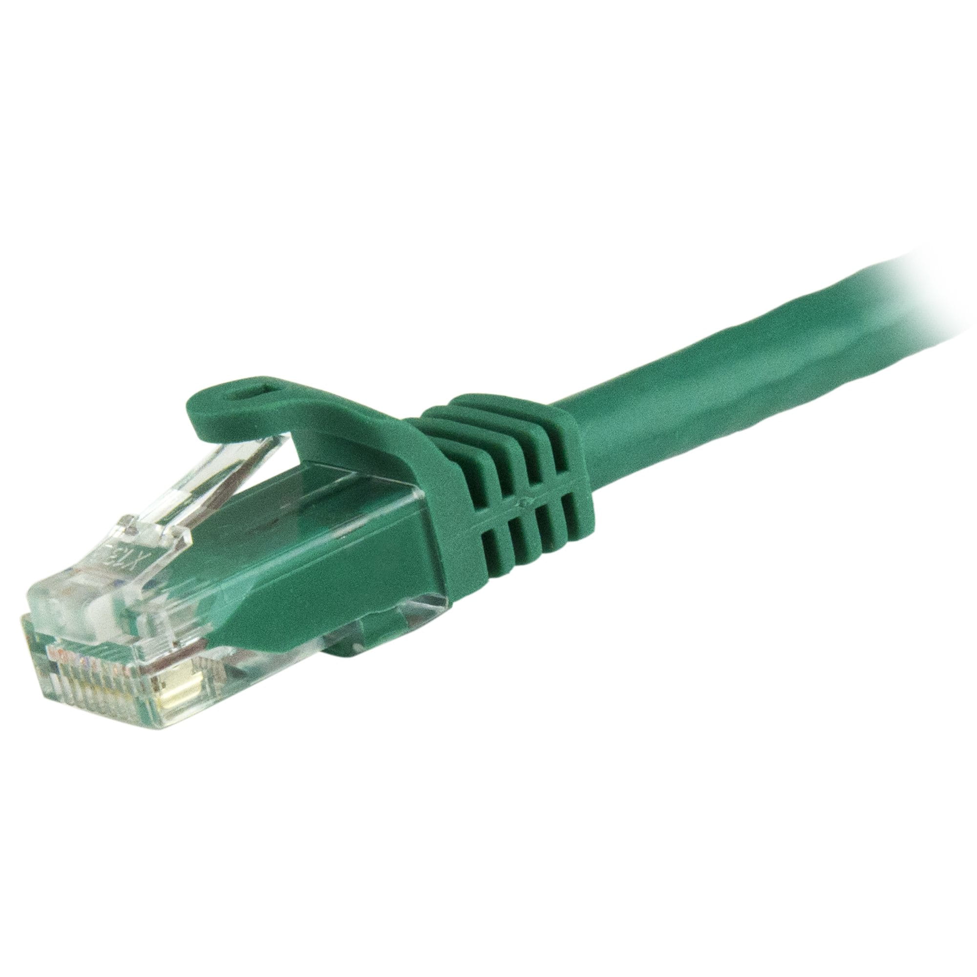 StarTech.com 3m CAT6 Ethernet Cable, 10 Gigabit Snagless RJ45 650MHz 100W PoE Patch Cord, CAT 6 10GbE UTP Network Cable w/Strain Relief, Green, Wiring is UL Certified/TIA - Category 6 - 24AWG (N6PATC3MGN)