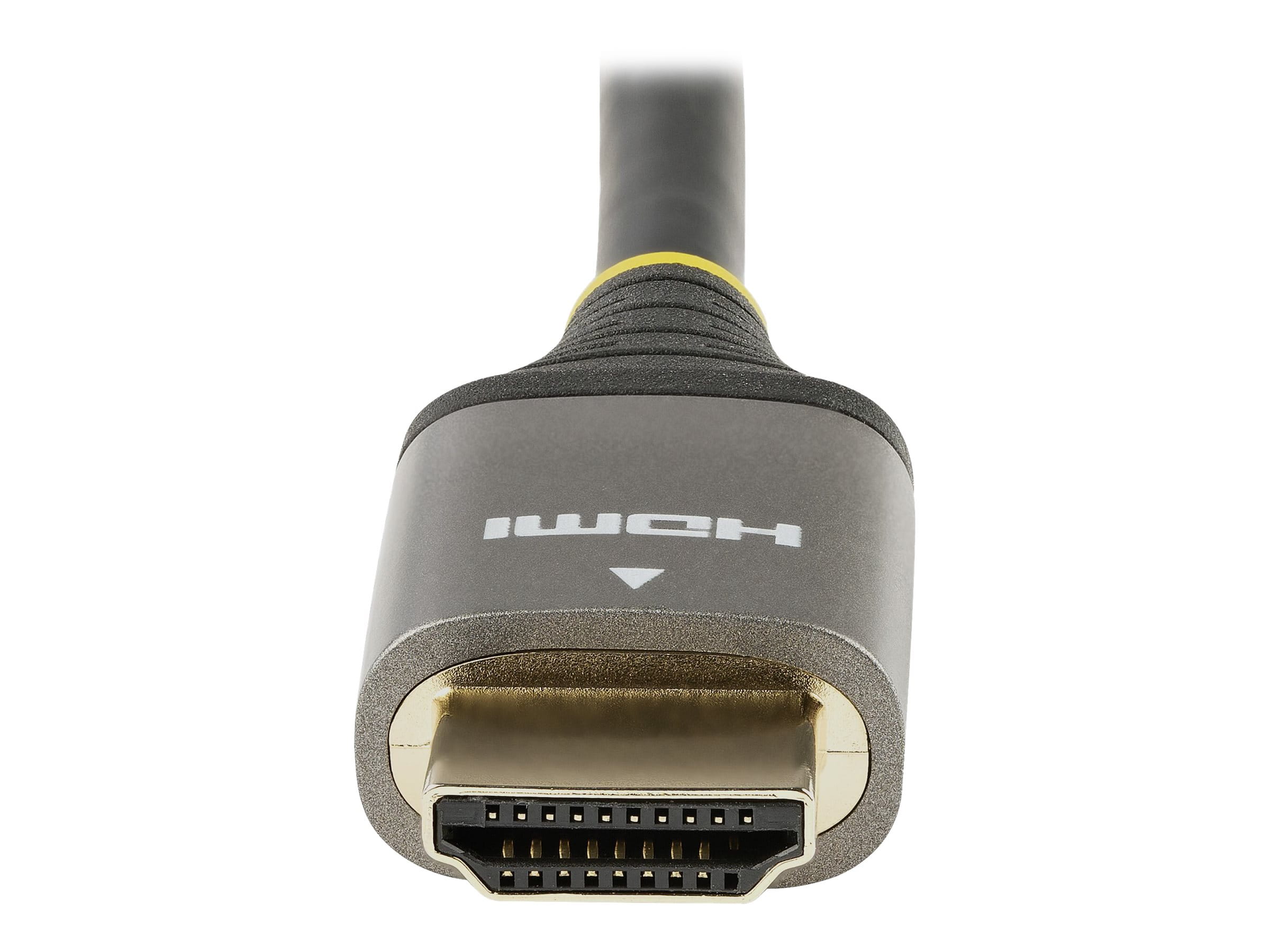 StarTech.com 4 m 8K HDMI 2.1 Kabel - 8K 60Hz/4K 120Hz HDR10+ eARC - Ultra High Speed - HDMI-Kabel mit Ethernet - HDMI männlich zu HDMI männlich - 4 m - abgeschirmt - Grau, Schwarz - passiv, 4K120Hz Unterstützung, 8K60Hz (7680 x 4320)