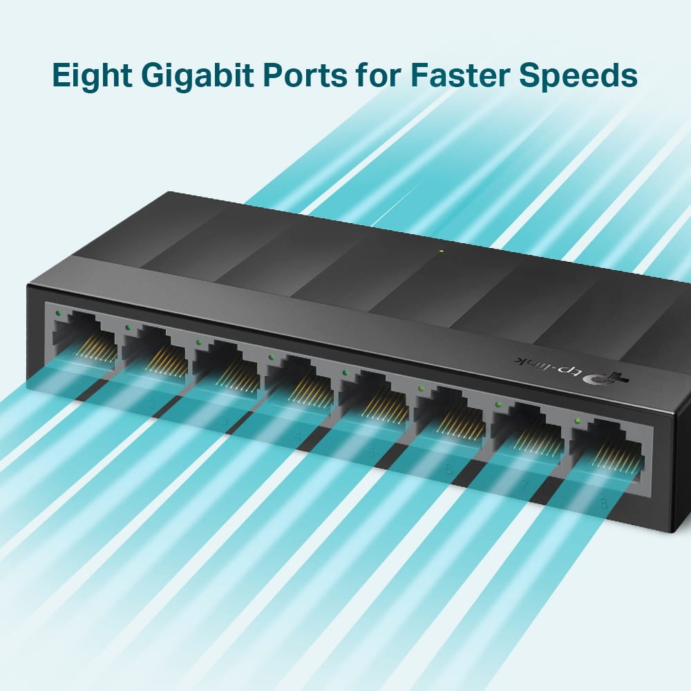 TP-LINK LiteWave LS1008G - Switch - unmanaged