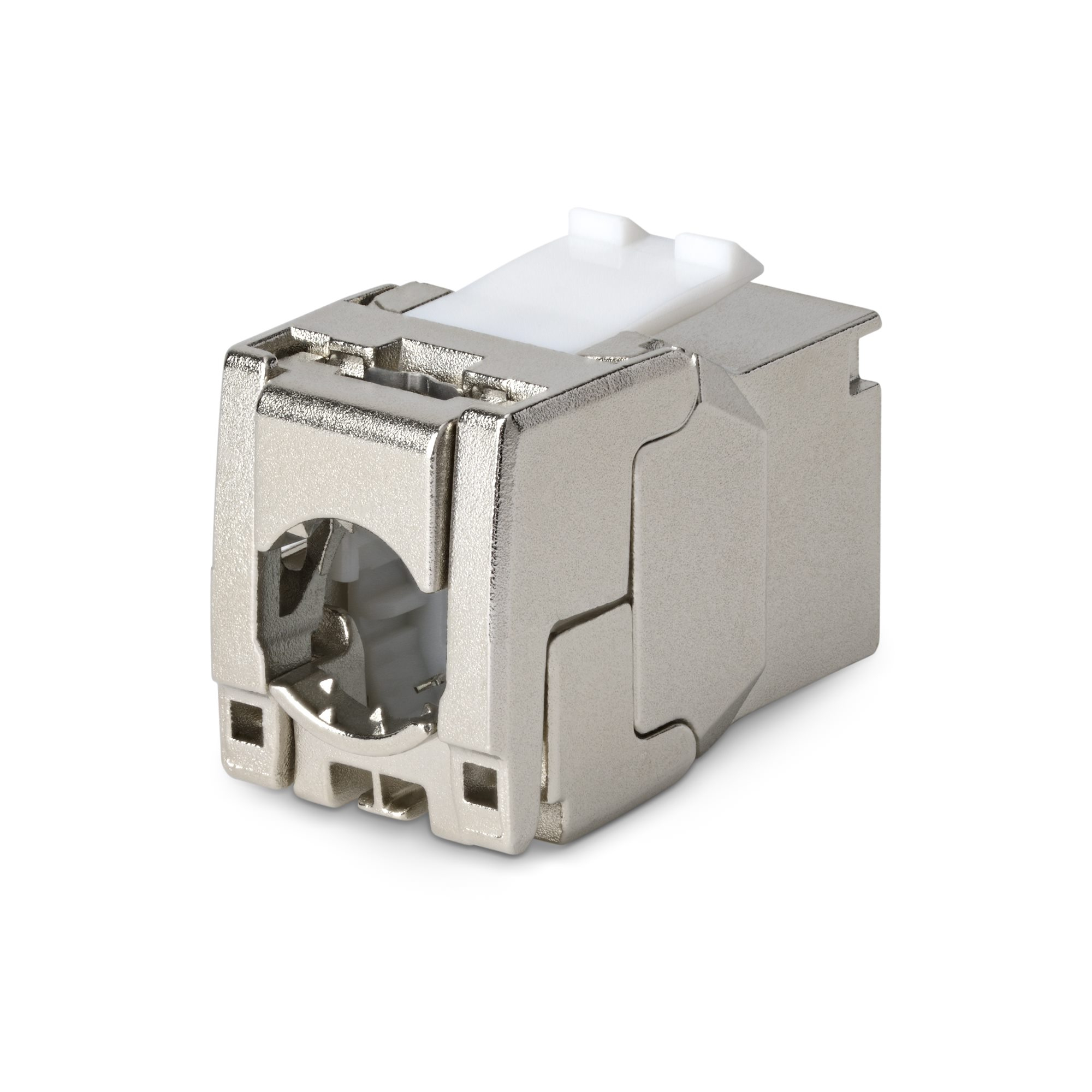 StarTech.com Cat8 Keystone Jack Modul, 6er-Pack RJ45 Ethernet Keystone Buchse, UTP Cat8 Wandbuchse, 180 Grad, werkzeuglos, Flach, Silber, RJ-45, Buchse, Buchse, 25/40GBase-T