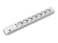 Bachmann Steckdosenleiste (Rack - einbaufähig) - Wechselstrom 230 V - Ausgangsanschlüsse: 7 - 1U - 48.3 cm (19")