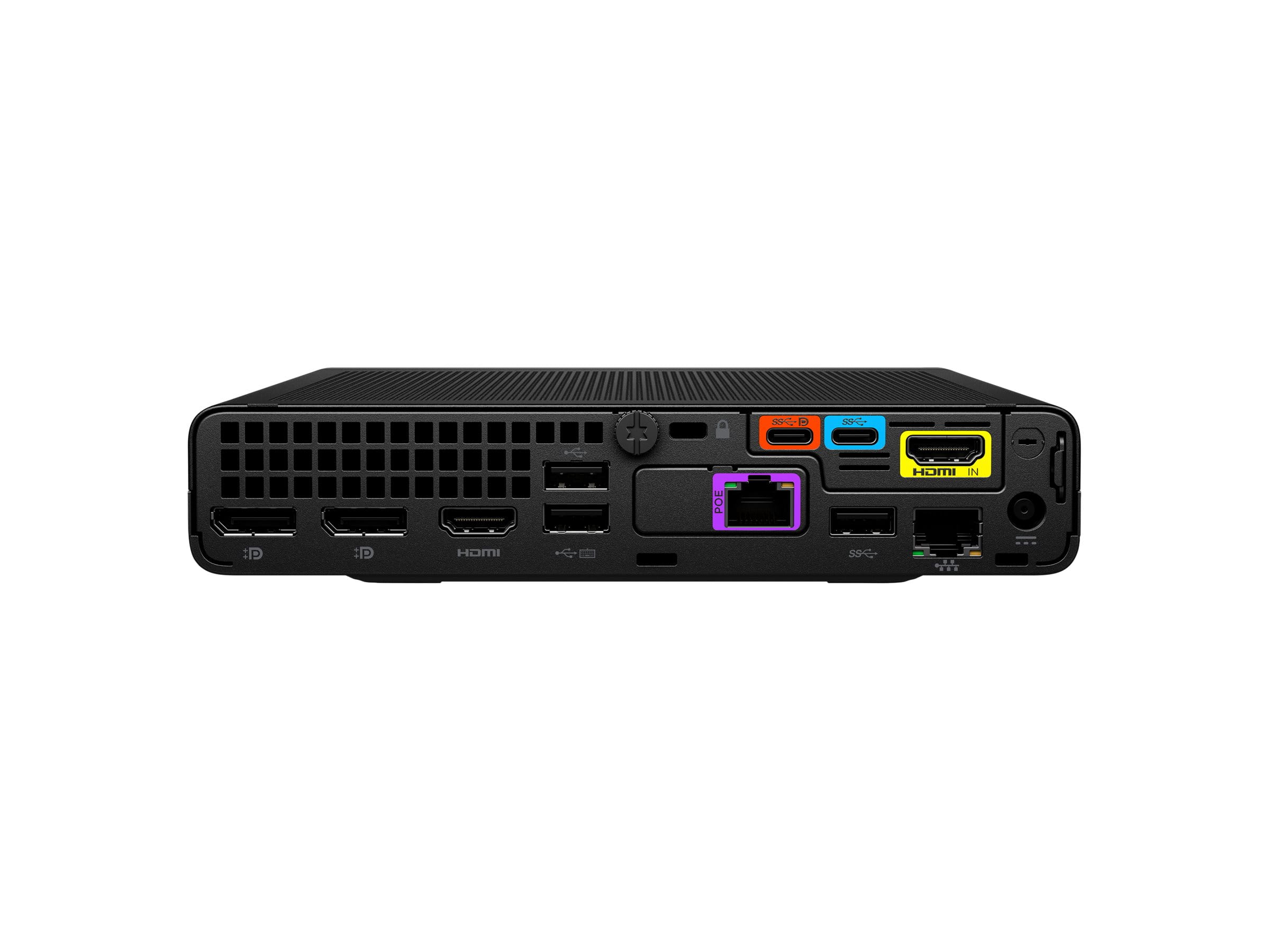 HP Mini IP Conference PC - Mini Desktop - Core i7 13700T / 1.4 GHz - vPro - RAM 16 GB - SSD 256 GB - NVMe - UHD Graphics 770 - 1GbE, 2.5GbE, Wi-Fi 6E, Bluetooth 5.3 - WLAN: 802.11a/b/g/n/ac/ax (Wi-Fi 6E)