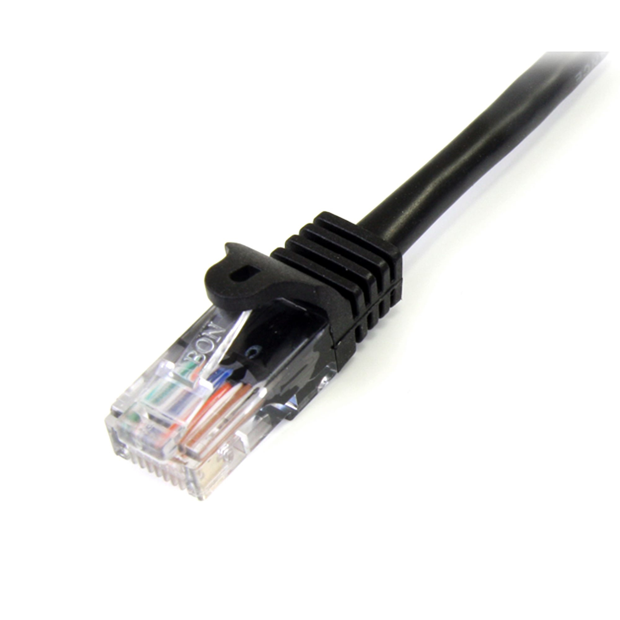 StarTech.com 3m Cat5e RJ45 UTP Netzwerkkabel Snagless - Cat 5e Patchkabel - Schwarz - Stecker / Stecker - Patch-Kabel - RJ-45 (M)
