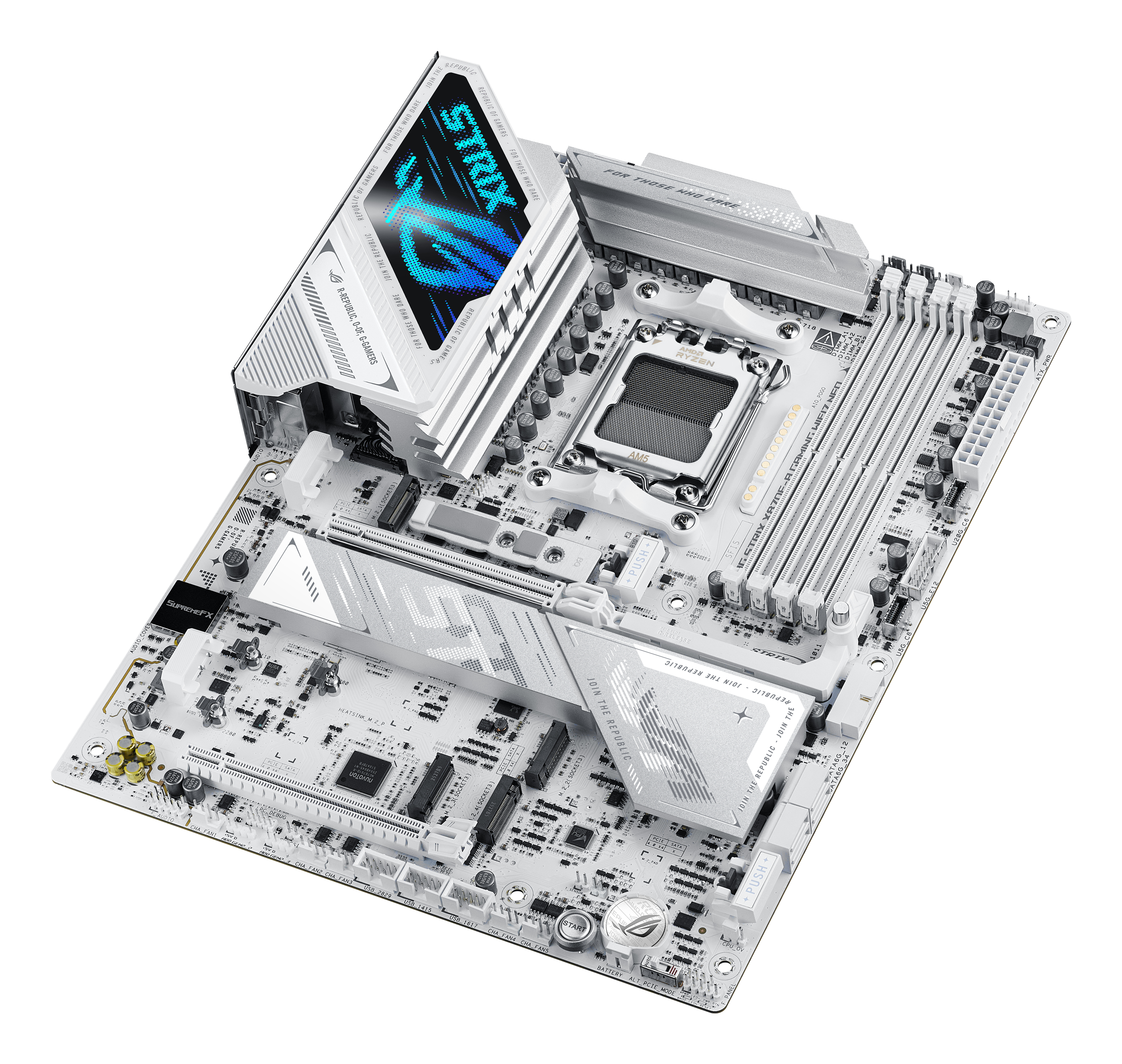 ASUS ROG STRIX X870E-A GAMING WIFI7 NEO - Motherboard - ATX - Socket AM5 - AMD X870E Chipsatz - USB4, USB 3.2 Gen 1, USB-C 3.2 Gen 1, USB-C 3.2 Gen 2x2, USB 3.2 Gen 2, USB-C 3.2 Gen2 - Wi-Fi 7, 5 Gigabit Ethernet, Bluetooth - Onboard-Grafik (CPU erforder