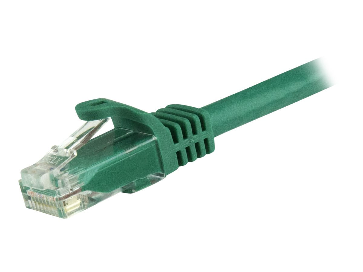 StarTech.com 50cm CAT6 Ethernet Cable, 10 Gigabit Snagless RJ45 650MHz 100W PoE Patch Cord, CAT 6 10GbE UTP Network Cable w/Strain Relief, Green, Wiring is UL Certified/TIA - Category 6 - 24AWG (N6PATC50CMGN)